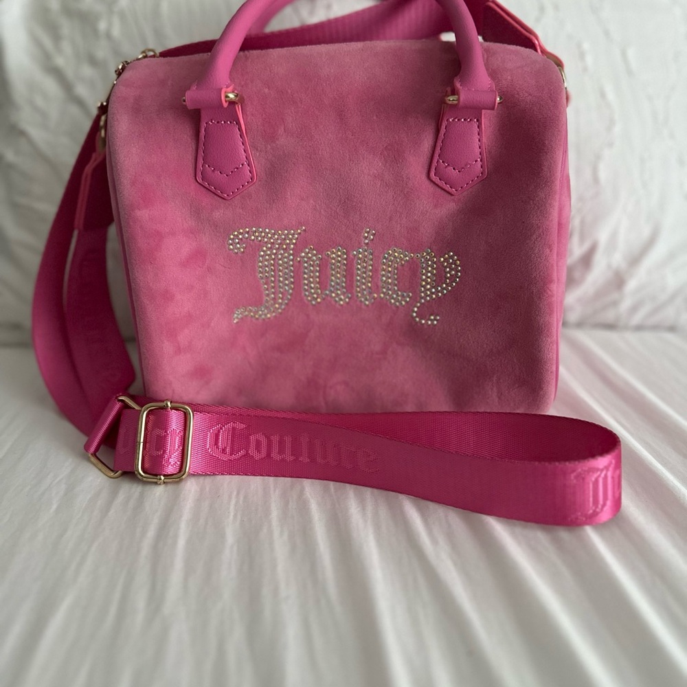 Juicy Couture Pink Crossbody Bag with Detachable Strap